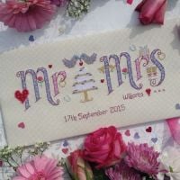Wedding Mr & Mrs Sampler Kit - Nia Cross Stitch