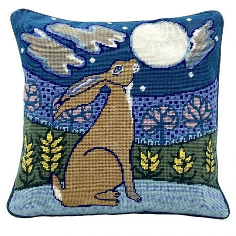 Hare - Gazing at the Moon Tapestry 