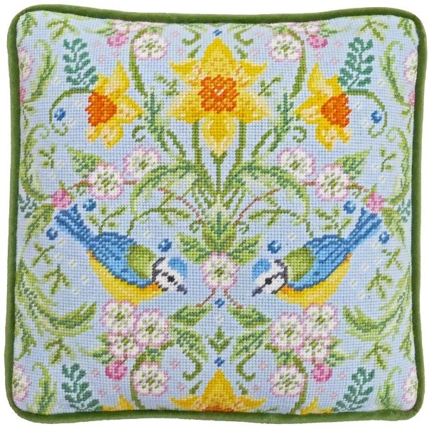 Spring Blue Tits Tapestry Kit - Bothy Threads 