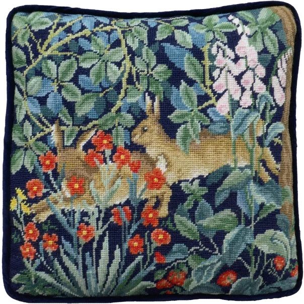 Greenery Hares (William Morris) Tapestry Kit - Bothy Threads