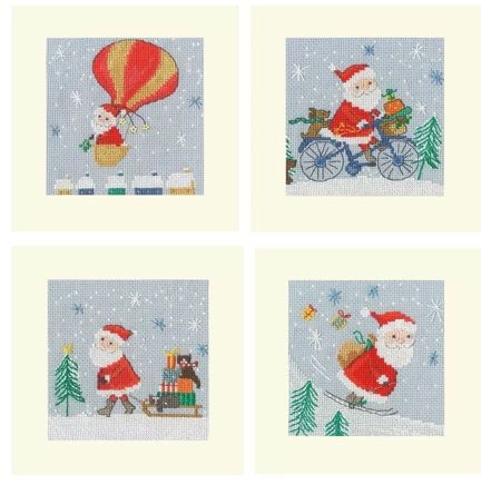 Christmas cross stitch cards