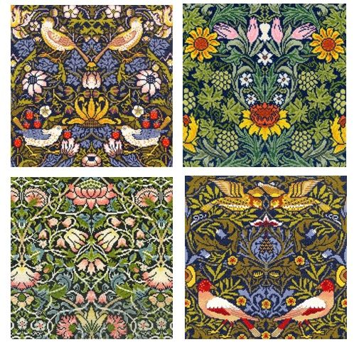 William Morris - Bothy Threads - Set of Four