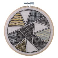 Geometric Triangles  Blackwork Kit - Anchor