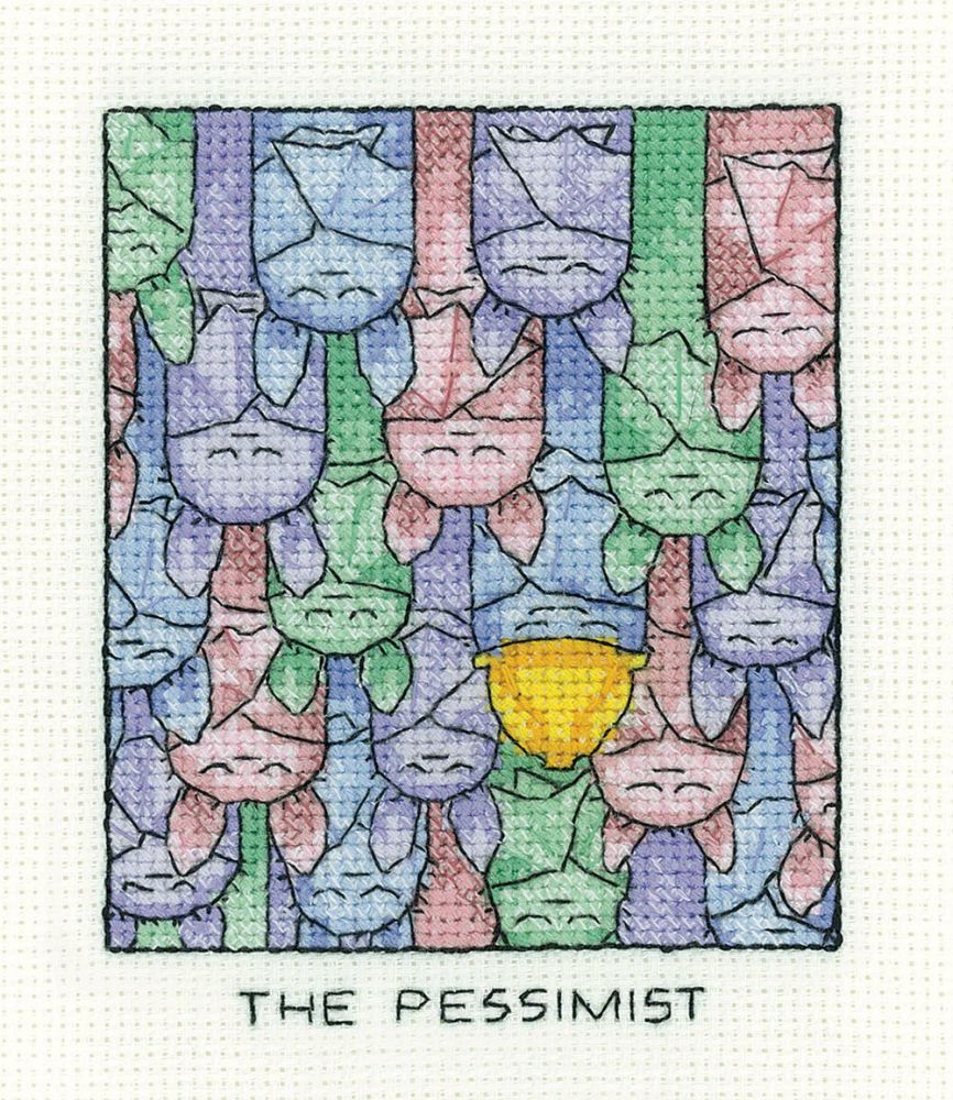 The Pessimist - Simply Heritage Bat Cross Stitch