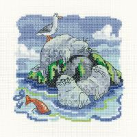 Chilling - Seal Cross Stitch - Heritage Crafts