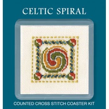 Celtic Spiral Coaster Cross Stitch