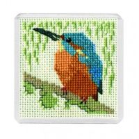 Kingfisher Fridge Magnet Cross Stitch