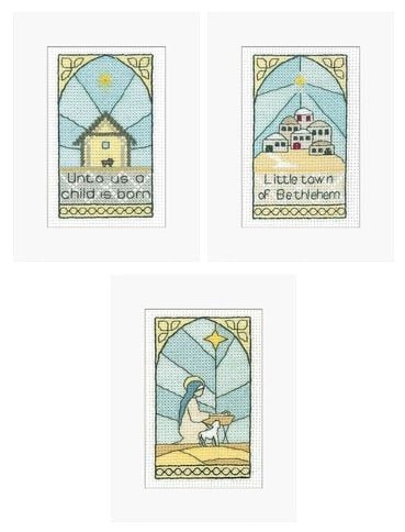 Child, Bethlehem, In the Stable Cards