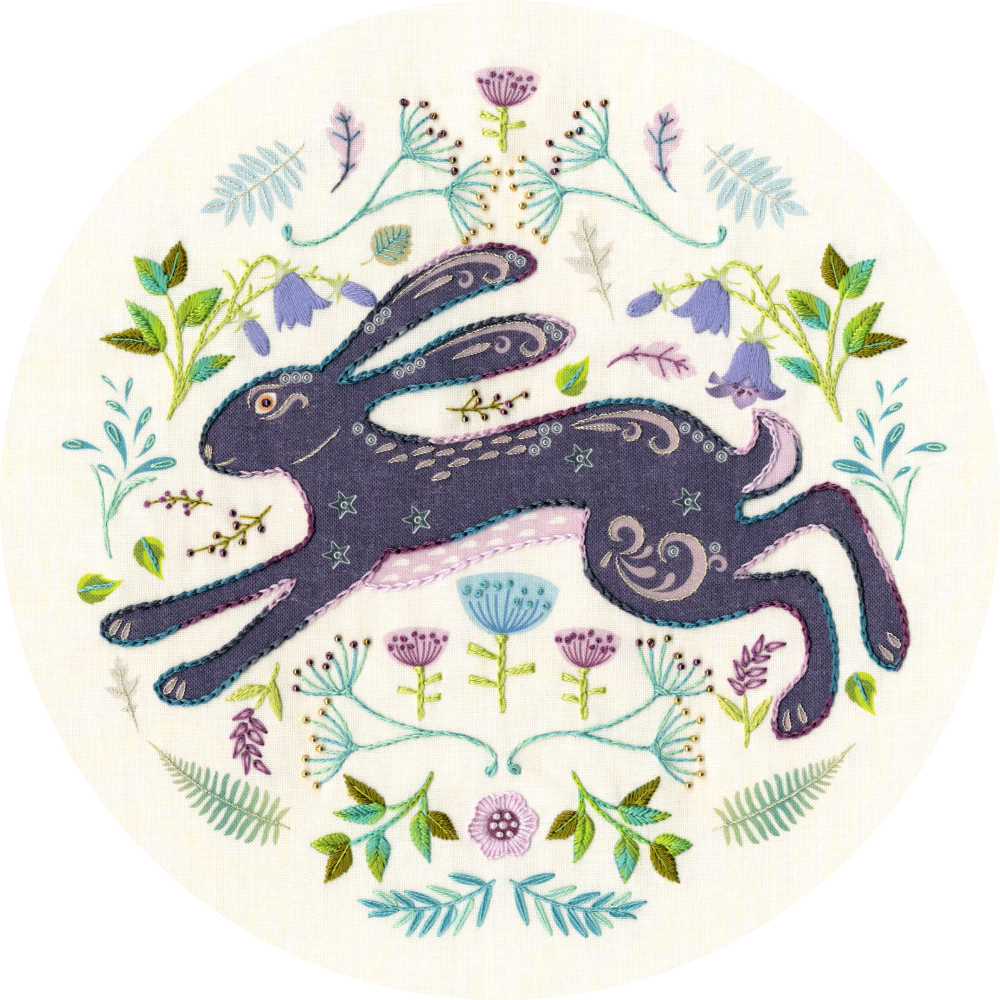 Folk Hare Embroidery - Bothy Threads