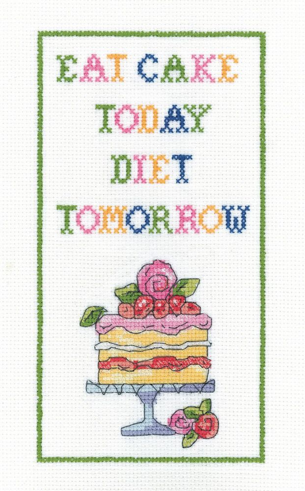 Diet Tomorrow Cross Stitch - Heritage Crafts