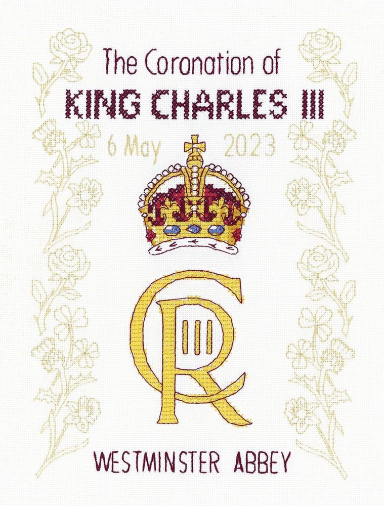 King Charles III Coronation  Cross Stitch Kit