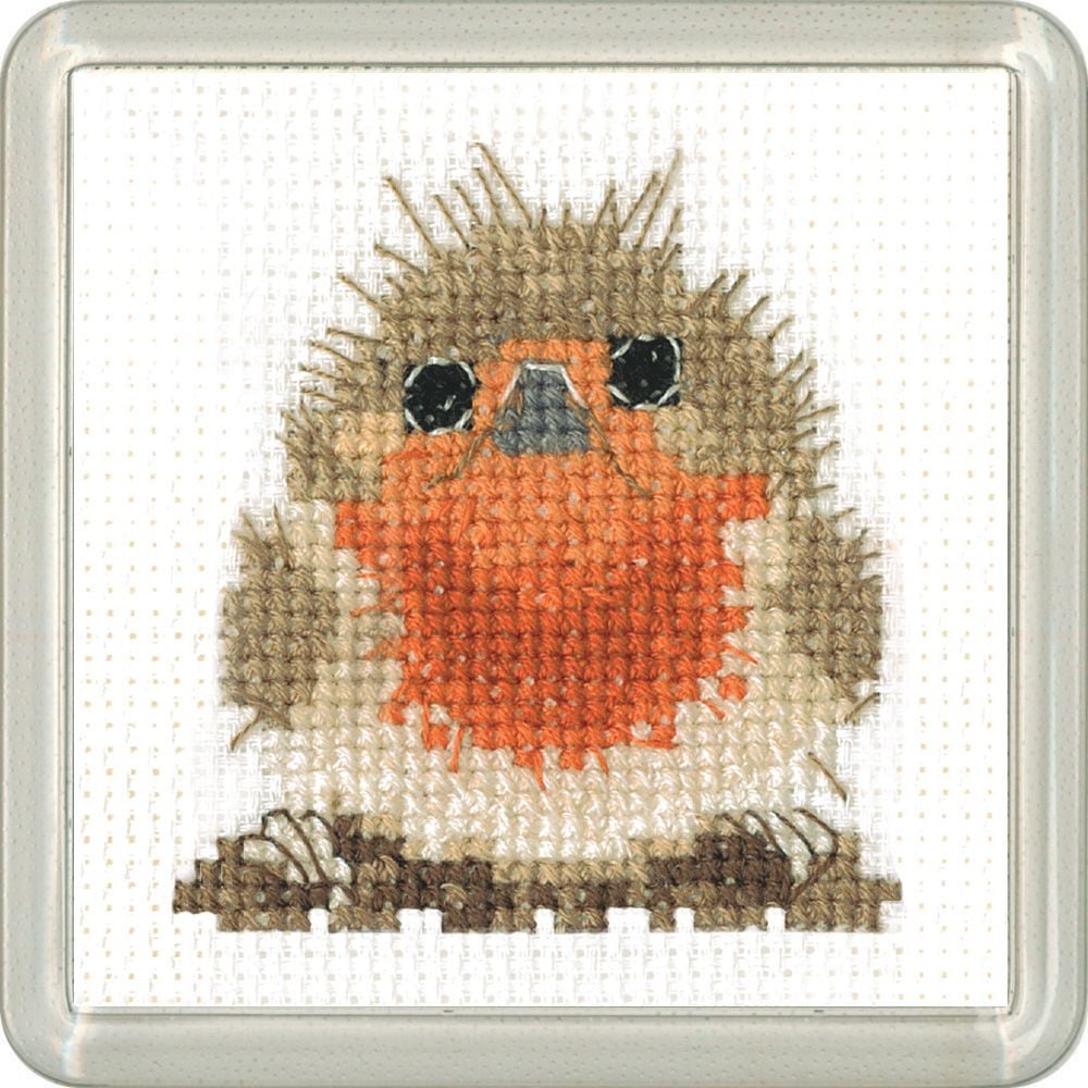 Rufus Robin Coaster Kit - Heritage Crafts