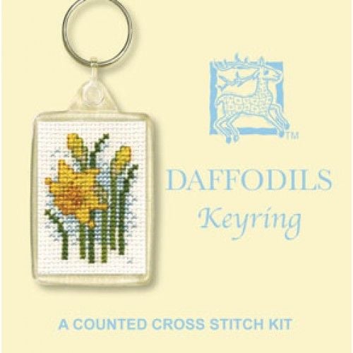 Daffodils Keyring Cross Stitch
