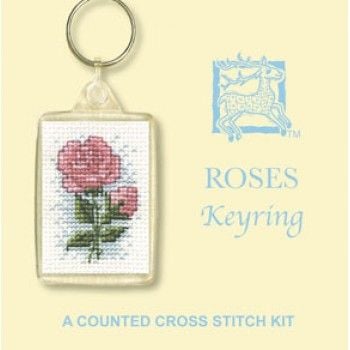 Roses Keyring Cross Stitch