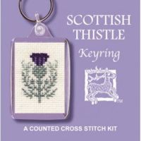 Scottish Thistle Keyring Cross Stitch