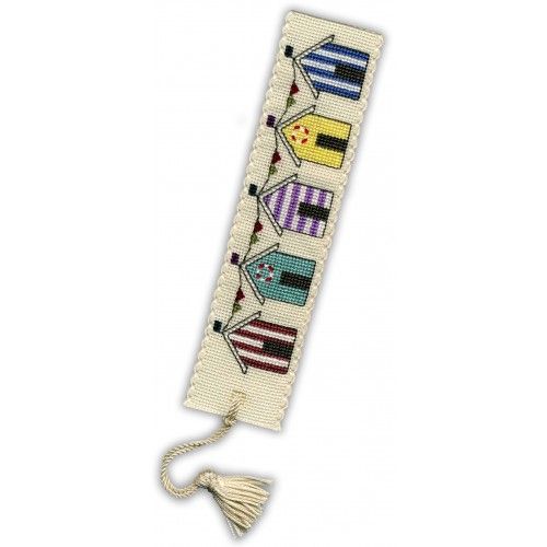 Beach Huts Bookmark Cross Stitch