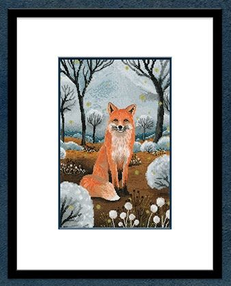Enchanted Forest Cross Stitch Fox - Heritage Crafts