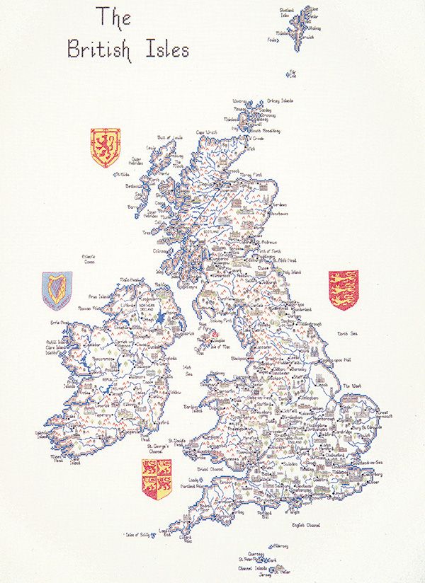 The British Isles - Cross Stitch CHART ONLY