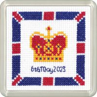 Coronation Crown Coaster Cross Stitch