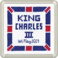 King Charles Coaster Cross Stitch