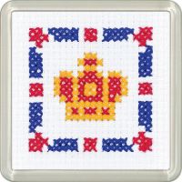 Coronation Coaster Cross Stitch - Beginners