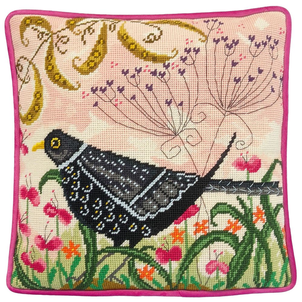 Flights of Fancy - Blackbird Tapestry - Bothy Threads