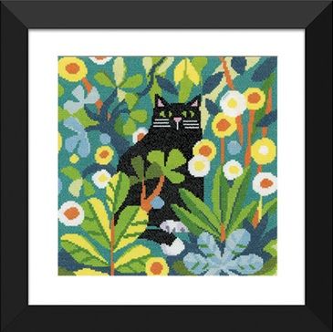 Black Cat Cross Stitch - Heritage Crafts