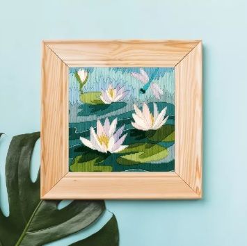Water Lilies - Wool Long Stitch
