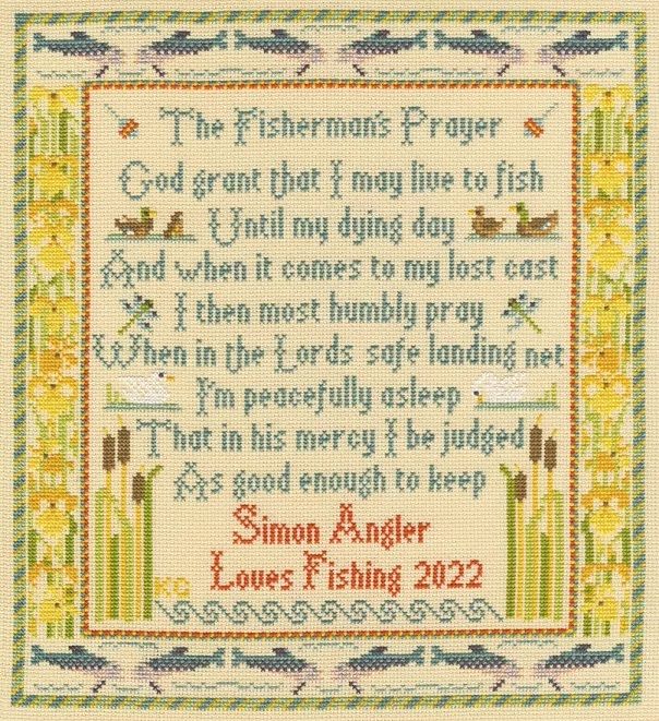 The Fisherman's Prayer - Moira Blackburn Cross Stitch