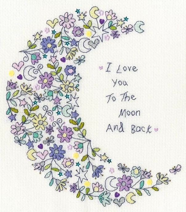 Love you to the Moon - Bothy Threads