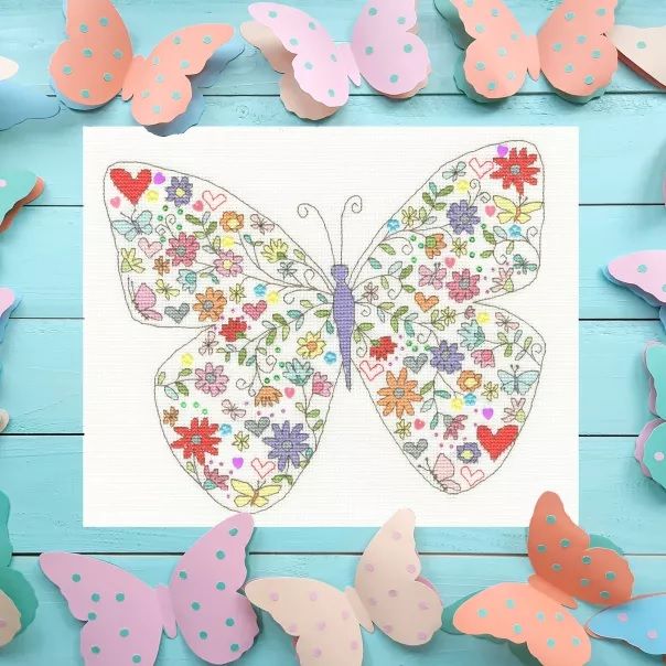 Lovely Butterfly Cross Stitch - Bothy Threads