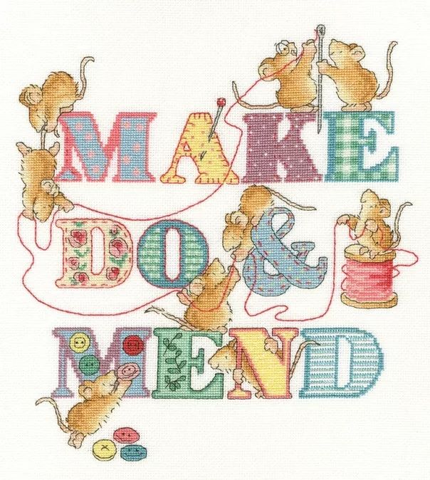 Make do or Mend Mice - Margaret Sherry Cross Stitch
