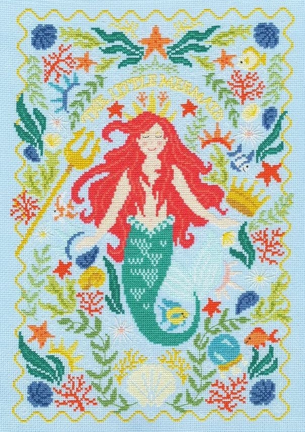 Under The Sea Mermaid Cross Stitch