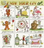 Know your Gin Cross Stitch Sampler