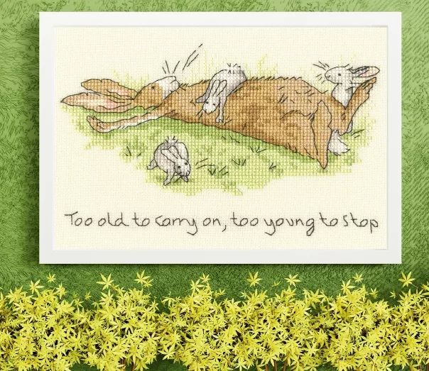 Too Young to Stop - Rabbit Cross Stitch