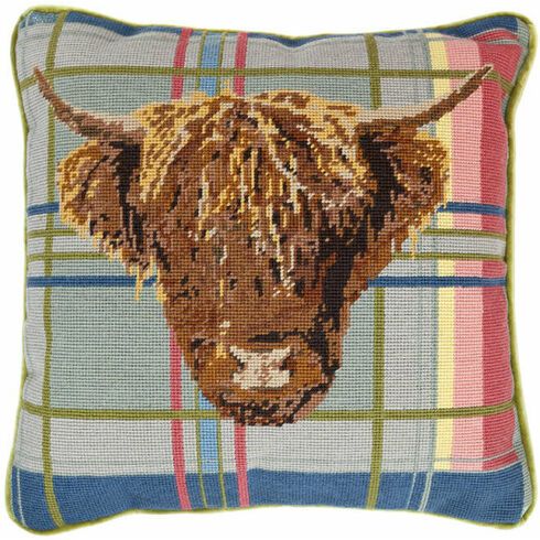 Highland Cow & Highland Stag - Tartan Tapestry Kits
