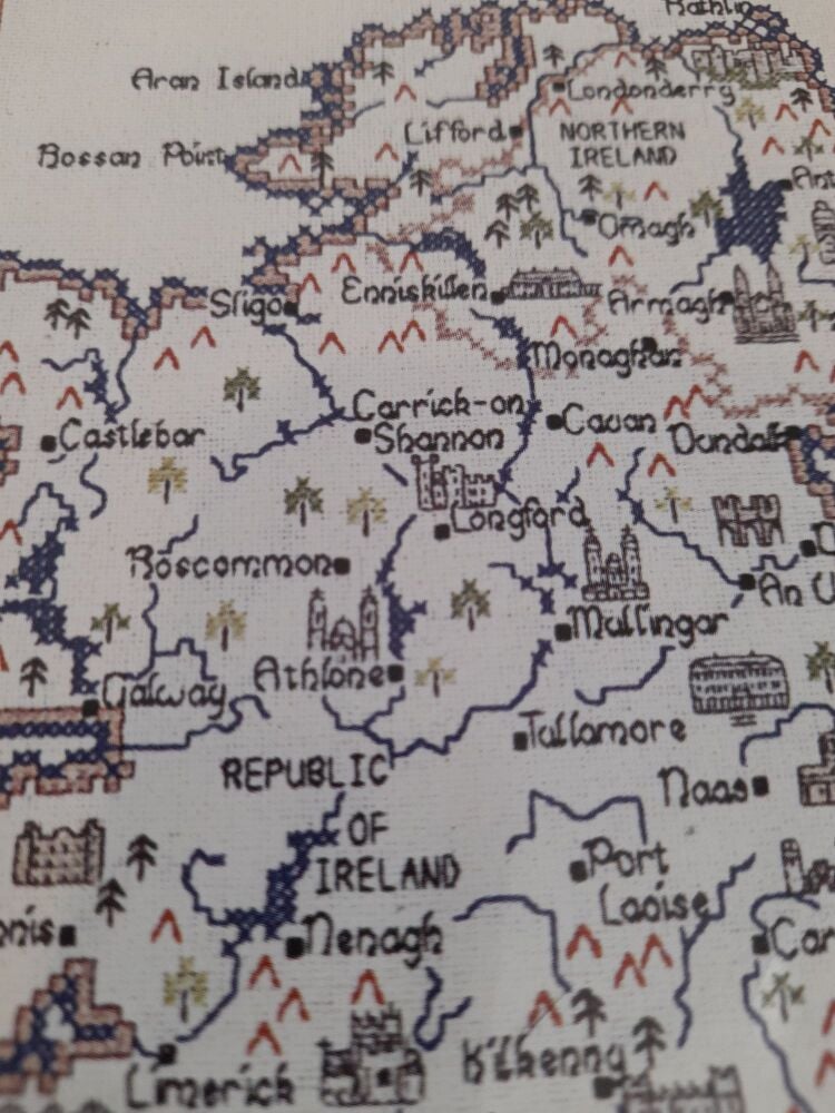 Ireland - Map Cross Stitch CHART ONLY