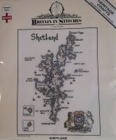 Shetland Islands Map Cross Stitch CHART ONLY