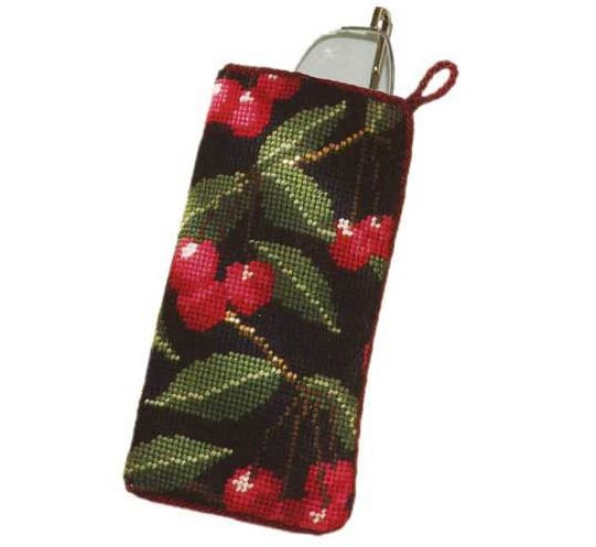 Black Cherry Glasses/Spectacle Case -  Cleopatras Needle Tapestry