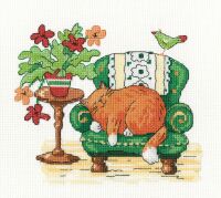 Sleeping Cats - Karen Carter Cross Stitch