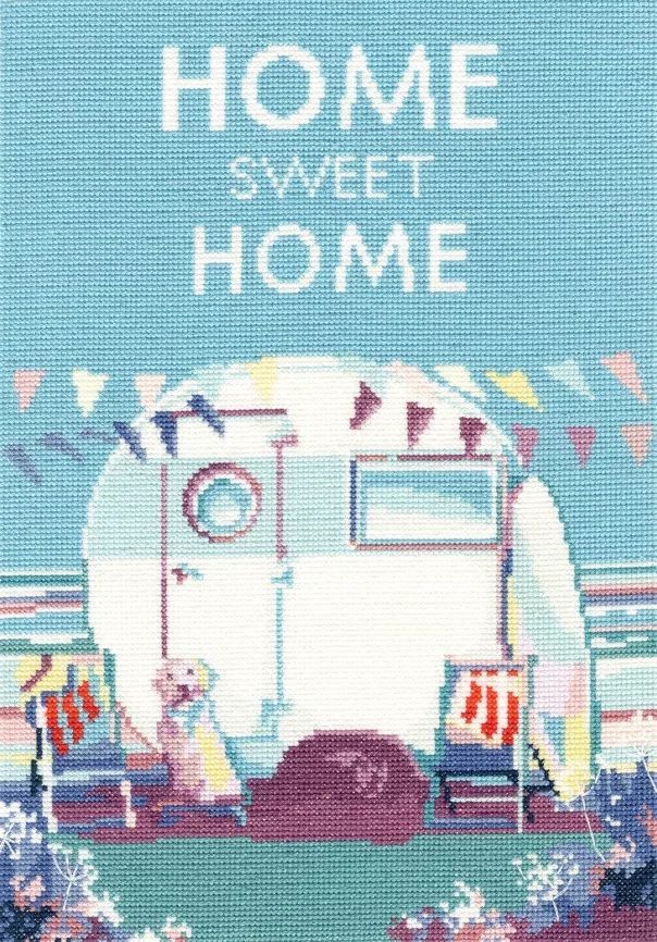 Caravan Cross Stitch - Home Sweet Home