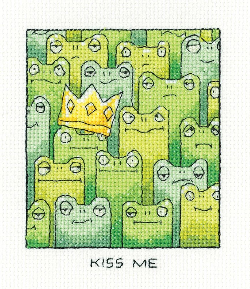 Kiss Me - Simply Heritage Frog Cross Stitch