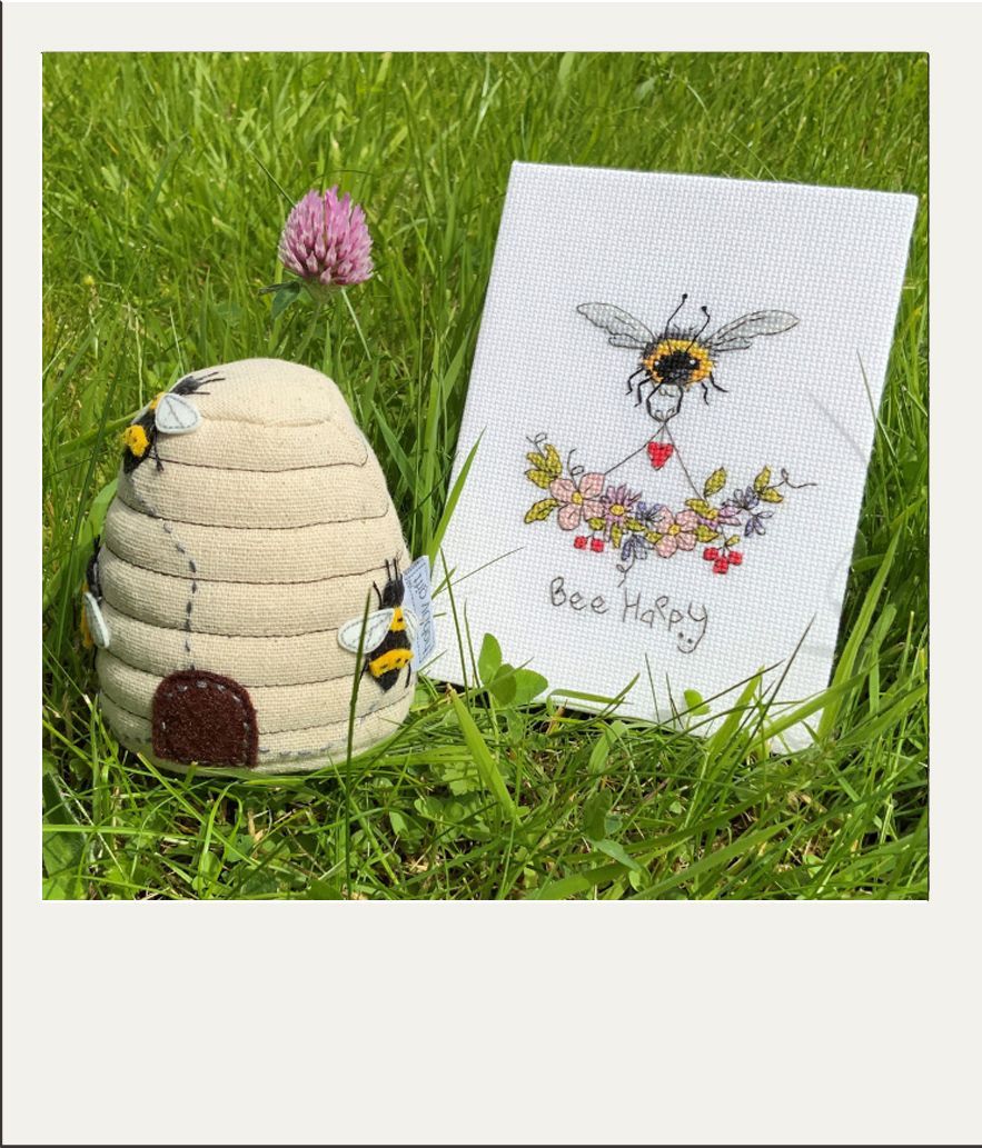 Bee Happy Cross Stitch Card - Bothy Threads