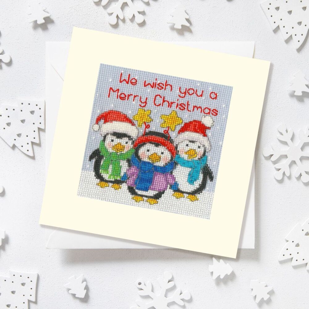 Penguin Pals Cross Stitch Card - Bothy Threads
