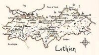 Lothian, Scotland - Map Cross Stitch CHART ONLY
