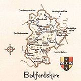 Bedfordshire - Map Cross Stitch Chart