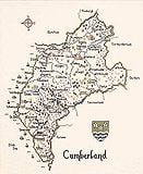 Cumberland - Map Cross Stitch CHART ONLY