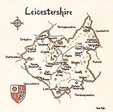 Leicestershire - Map Cross Stitch Chart