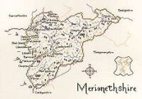 Merionethshire - Map Cross Stitch CHART ONLY