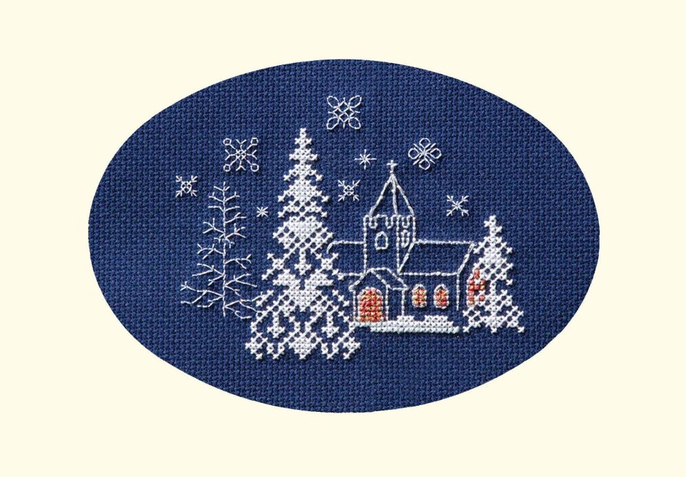 Let it Snow - Christmas Cross Stitch Card